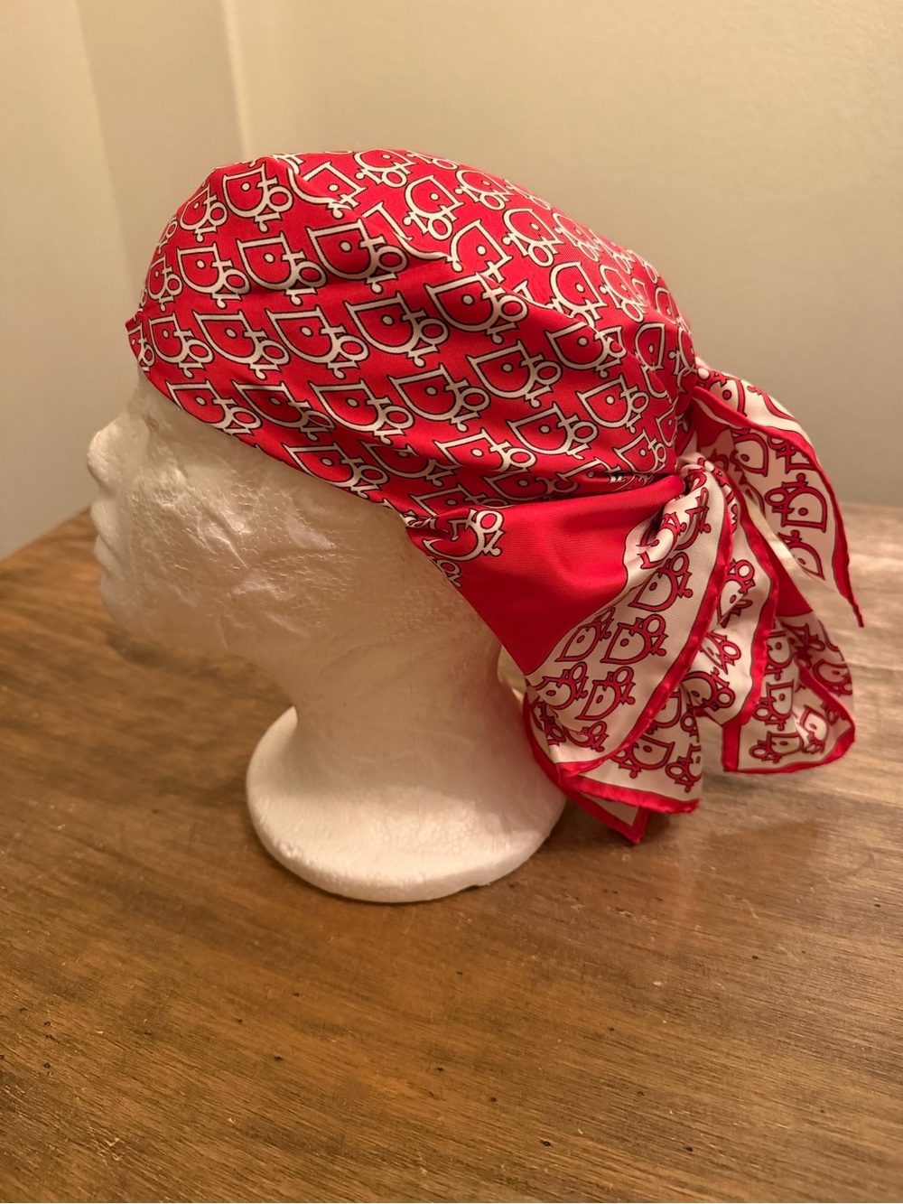 Dior Logo Printed Silk Scarf Bandana